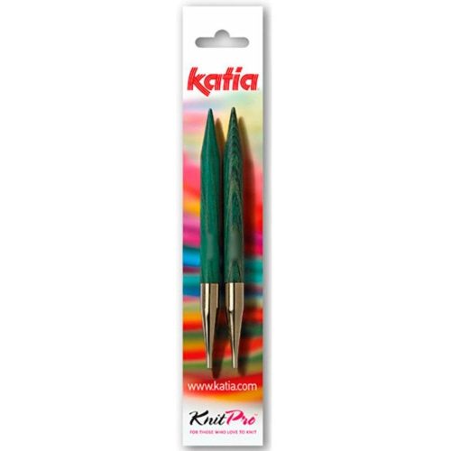Ovillo KATIA Aguja circular de madera color