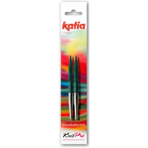 Ovillo KATIA Aguja circular de madera corta color