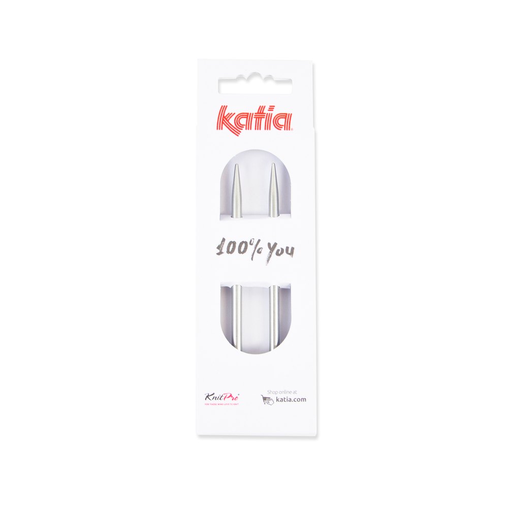 Agujas de punto circulares de aluminio intercambiables de Katia