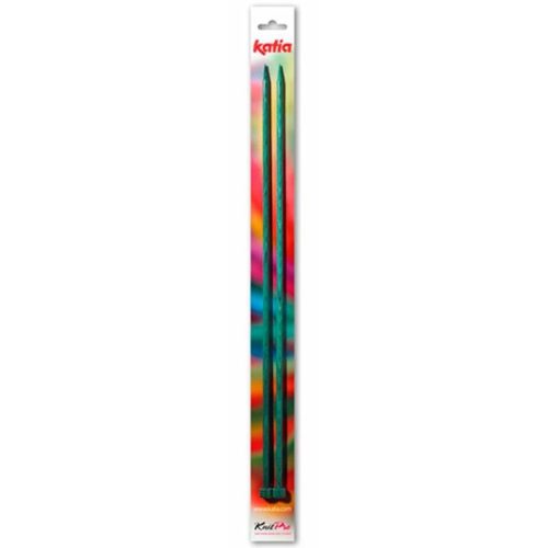 Ovillo KATIA Aguja de tricotar de madera 40 cm color