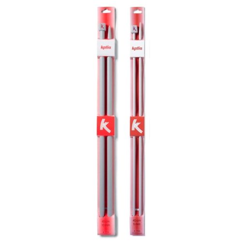 Ovillo KATIA Aguja de tricotar 60 cm nº8 color