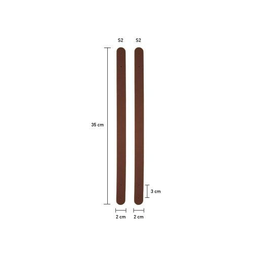 Asas de piel sintética para bolso 35 cm de Katia
