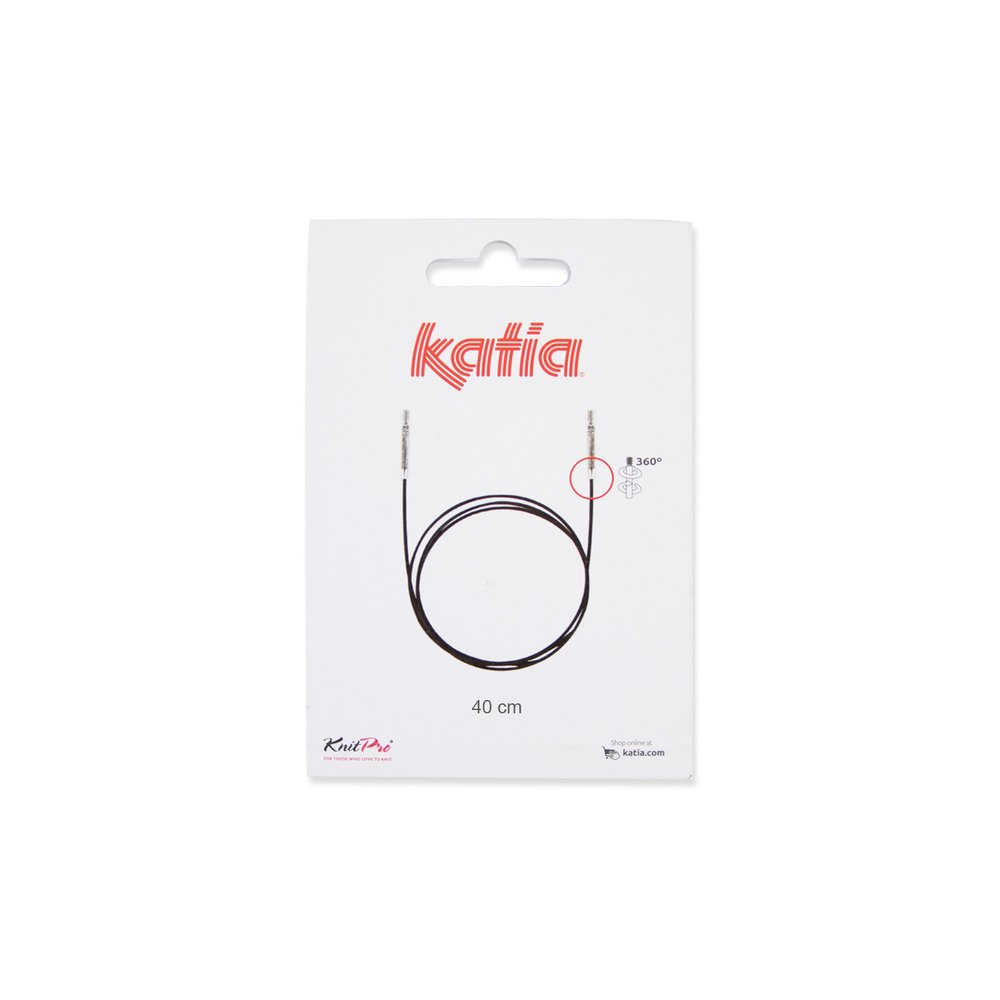 Cable giratorio 360º para agujas circulares intercambiables de Katia