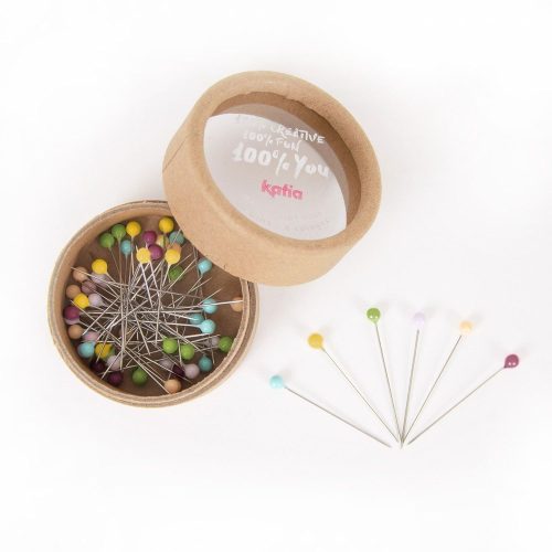 Alfileres de costura de colores (60 uds) de Katia