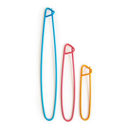 Set de 3 imperdibles de aluminio de colores de Katia